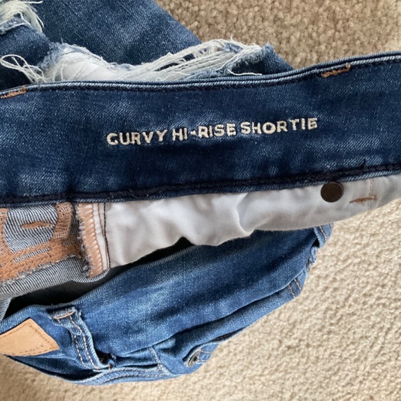 American Eagle Womens Jean shorts size 14 - Picture 4 of 5